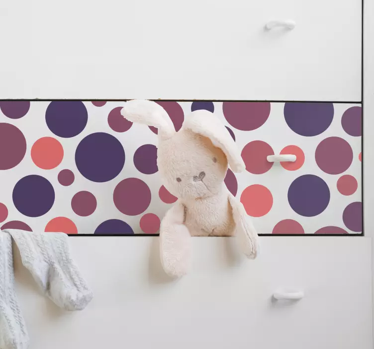 Kleurijke kast decoratie voor thuis - TenStickers