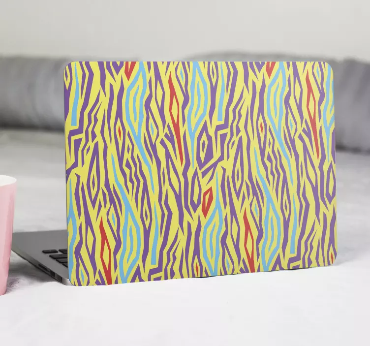 Kleurrijk abstract concept laptop sticker - TenStickers