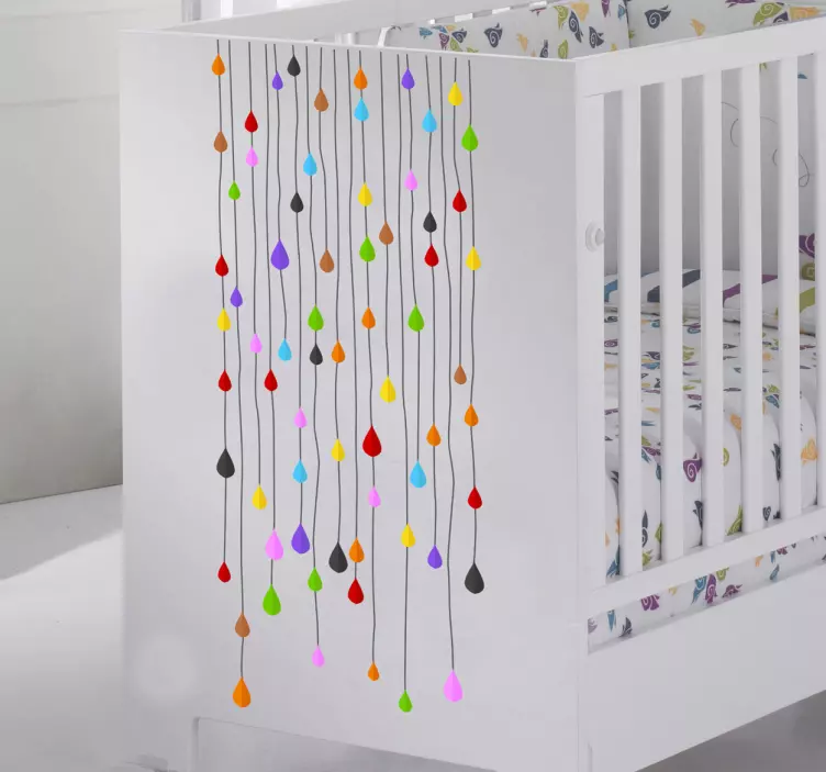 Kleurvolle kralen sticker - TenStickers