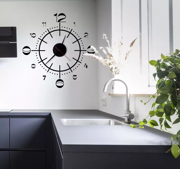 Kloksticker industriële stijl - TenStickers