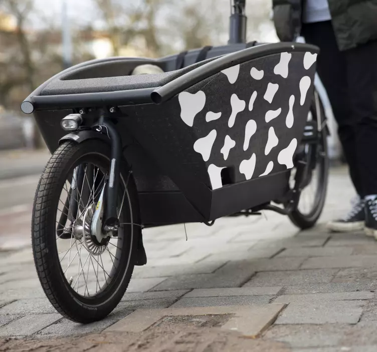 Koeienvlekken Fietssticker - TenStickers