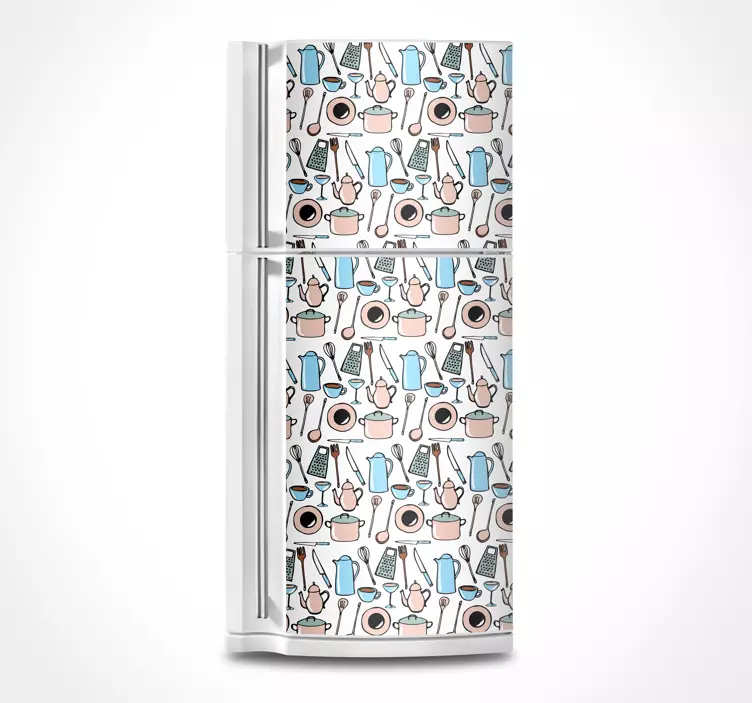 Koelkast sticker keuken apparatuur - TenStickers