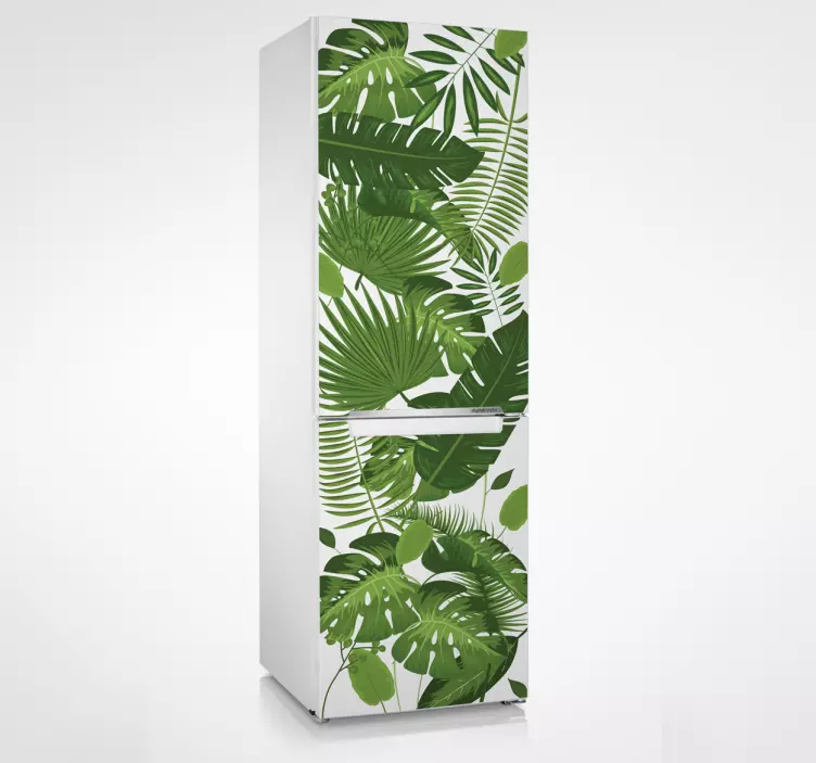 Koelkast sticker Jungle bomen - TenStickers