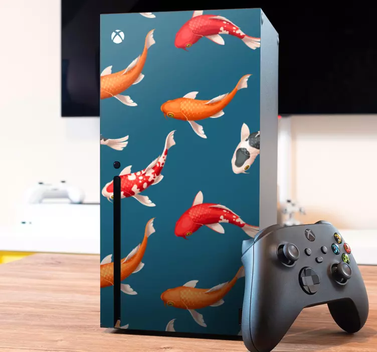 Koi-vispatroon xbox sticker - TenStickers