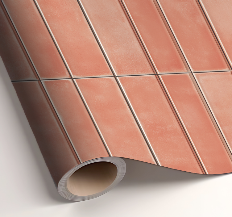 Koraaltegels imitatie muursticker patroon - TenStickers