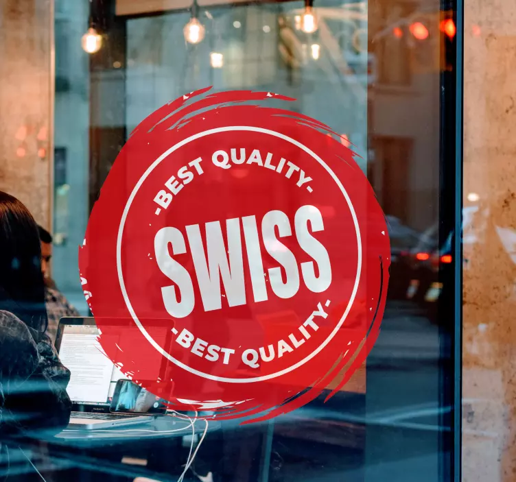 Kwaliteitskeurmerk embleem etalage sticker - TenStickers