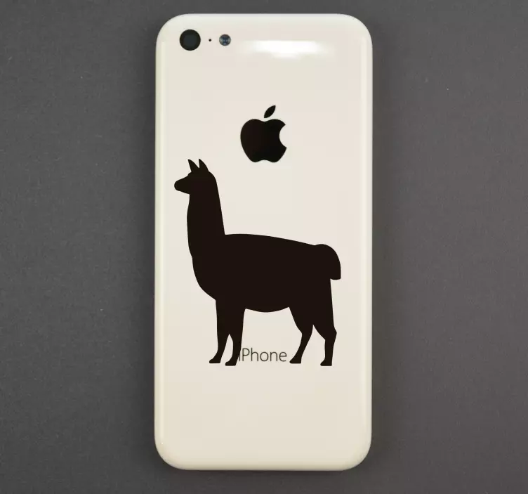 lama iPhone sticker decoratie - TenStickers