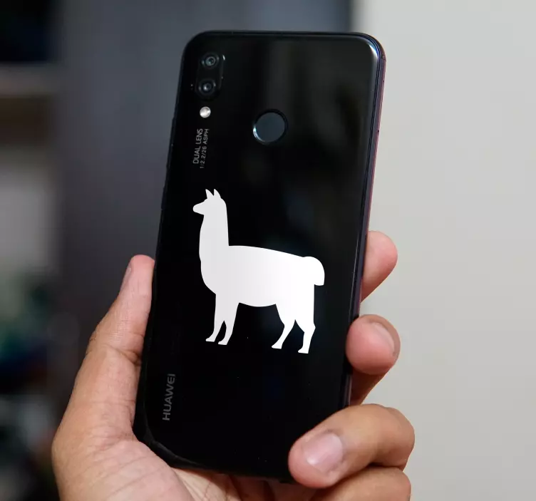 Lama silhouet huawei sticker - TenStickers