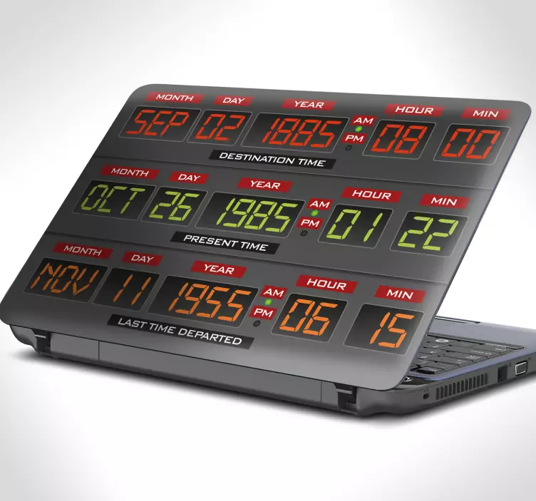 laptop sticker back to the future - TenStickers