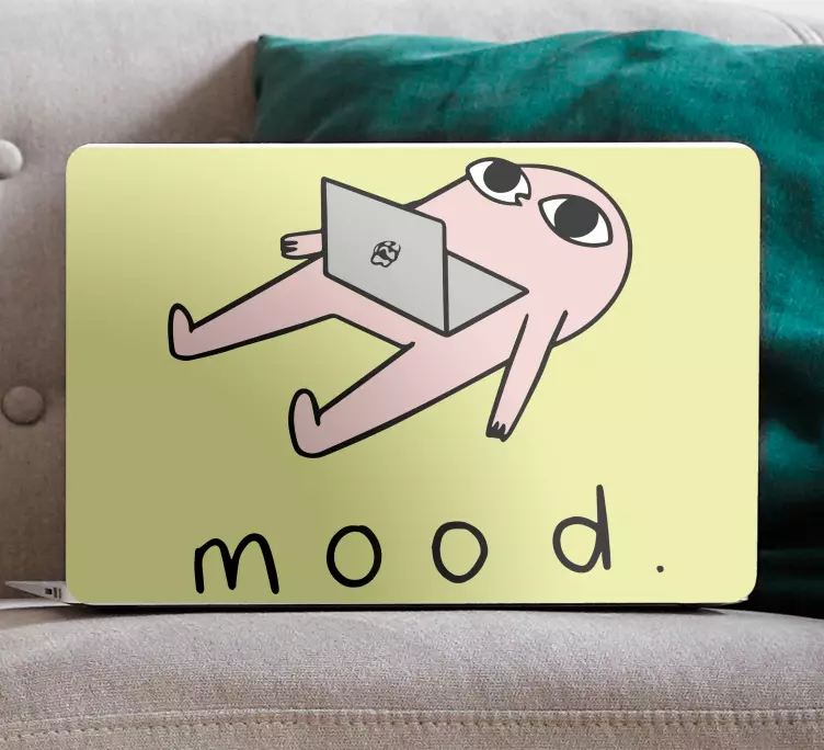 Laptop sticker chill vibes karakter - TenStickers