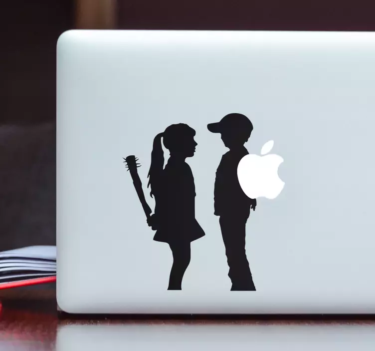 Sticker voor Macbook meisje & jongen - TenStickers