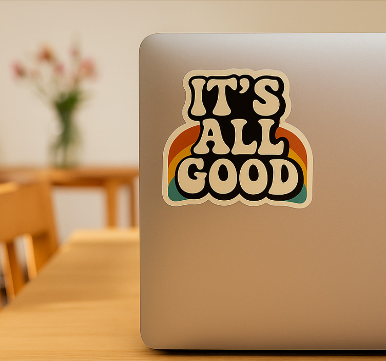 Laptop sticker motivatie tekst - TenStickers