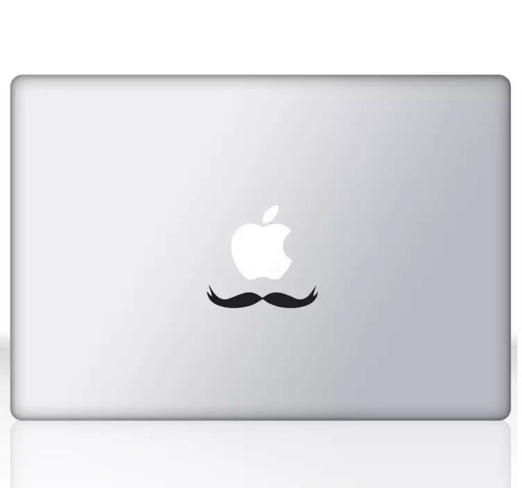 Laptop sticker snor - TenStickers