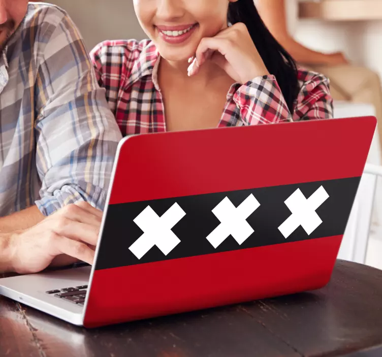 Laptopsticker amsterdam - TenStickers