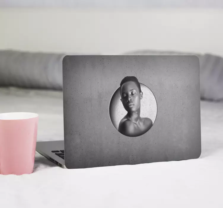 Laptop skin beton gepersonaliseerd - TenStickers