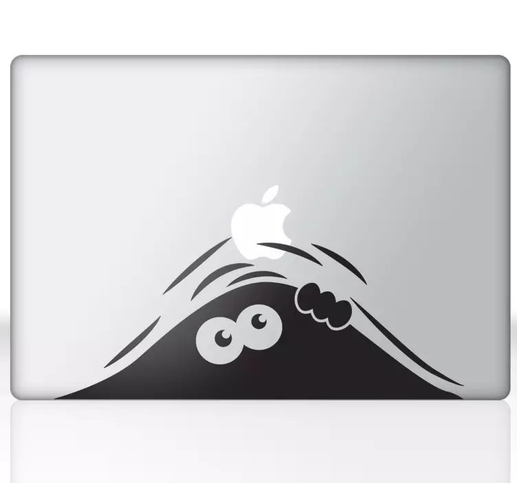 Laptopsticker Glurende Monster - TenStickers