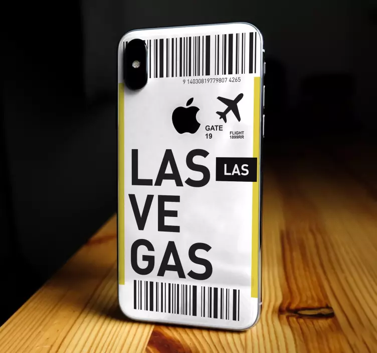 Las vegas gate-pas iPhone sticker - TenStickers
