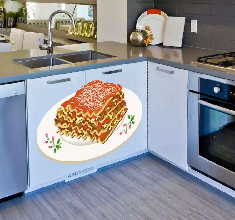 Lasagne Sticker - TenStickers