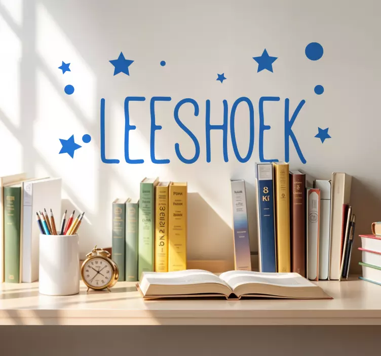 Leeszone muursticker tienerkamer - TenStickers