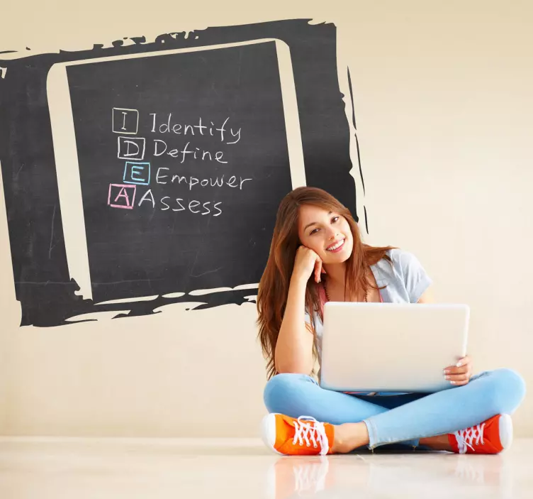 Leisteen dia krijtbord sticker - TenStickers