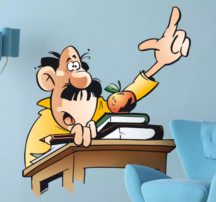 Leraar klaslokaal school sticker - TenStickers