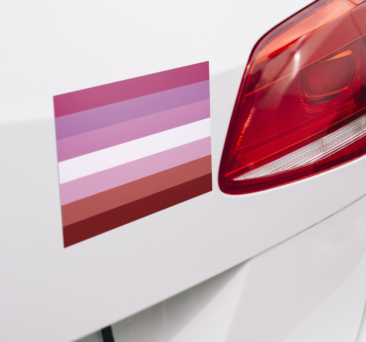 Lesbische vlag autosticker - TenStickers