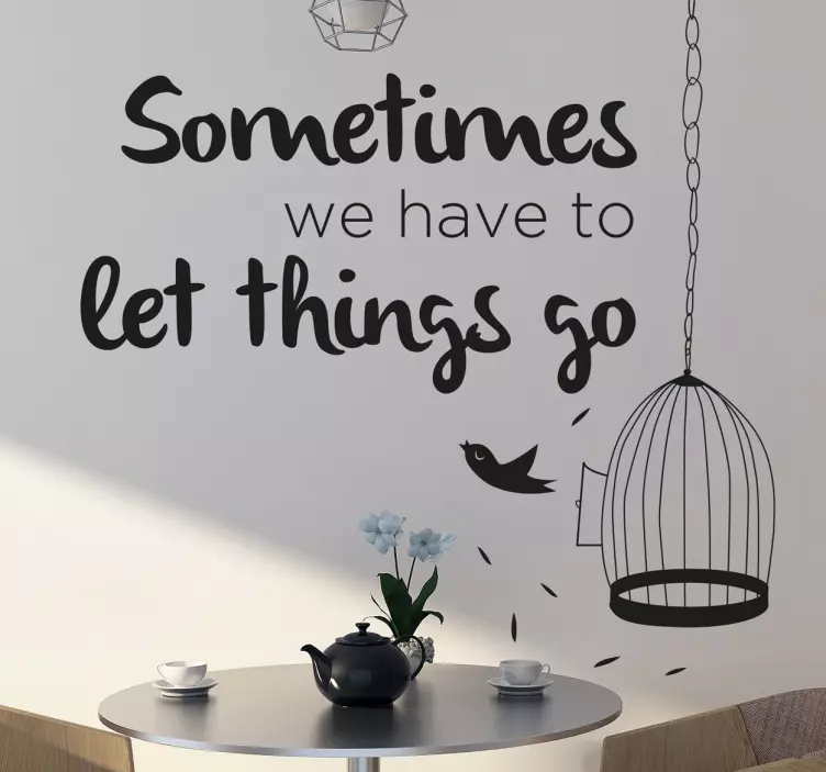 Let it go Muursticker - TenStickers