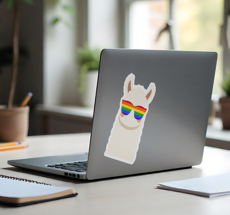 Lgtb lama laptop sticker - TenStickers