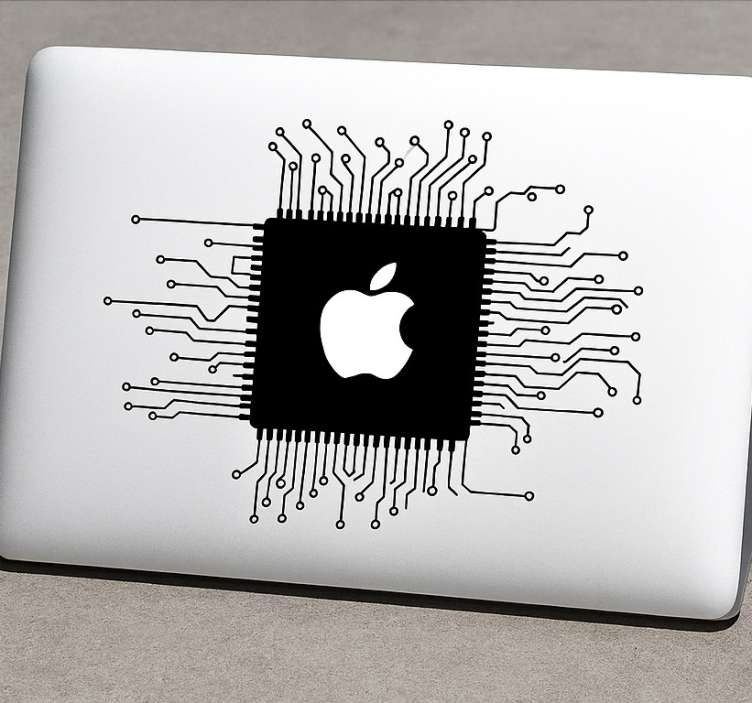 Macbook technologisch web laptop sticker - TenStickers