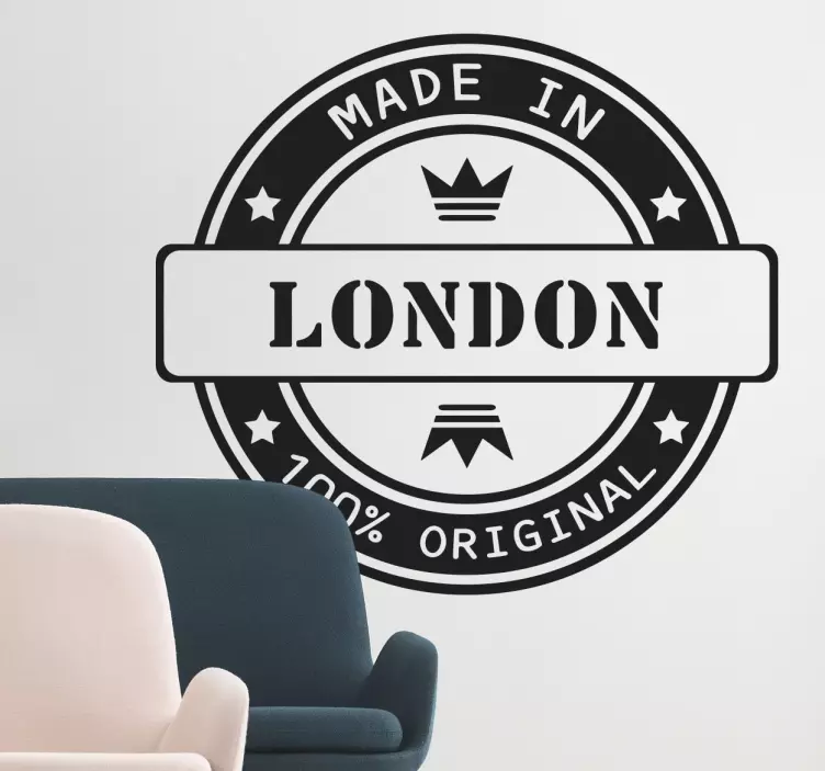 Made in Londen Muursticker - TenStickers