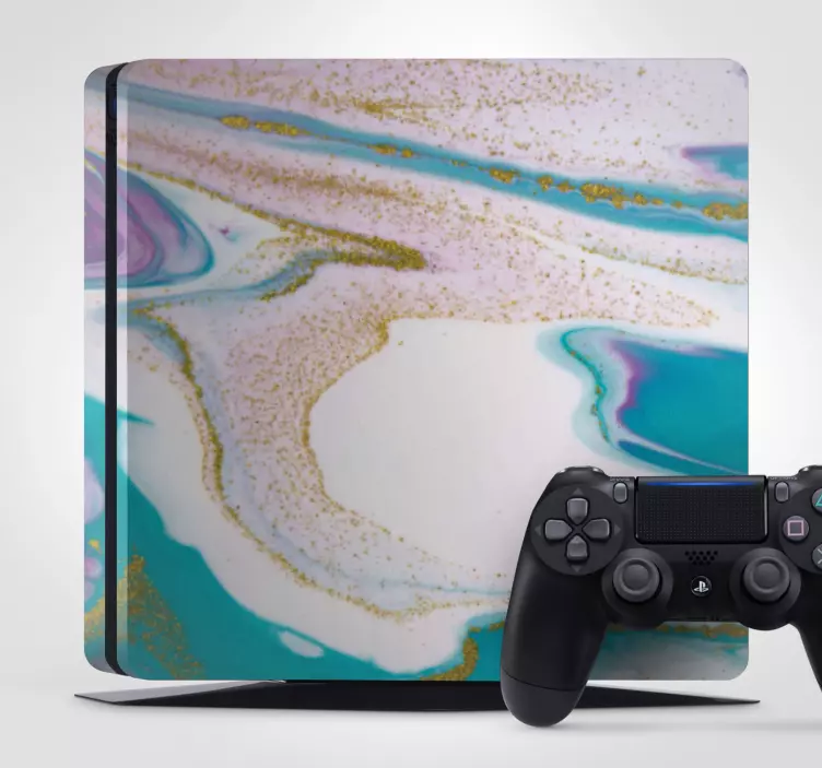Marmer textuur patroon ps4 sticker - TenStickers