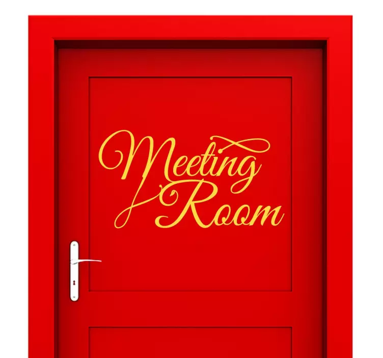 Meeting Room Muursticker - TenStickers
