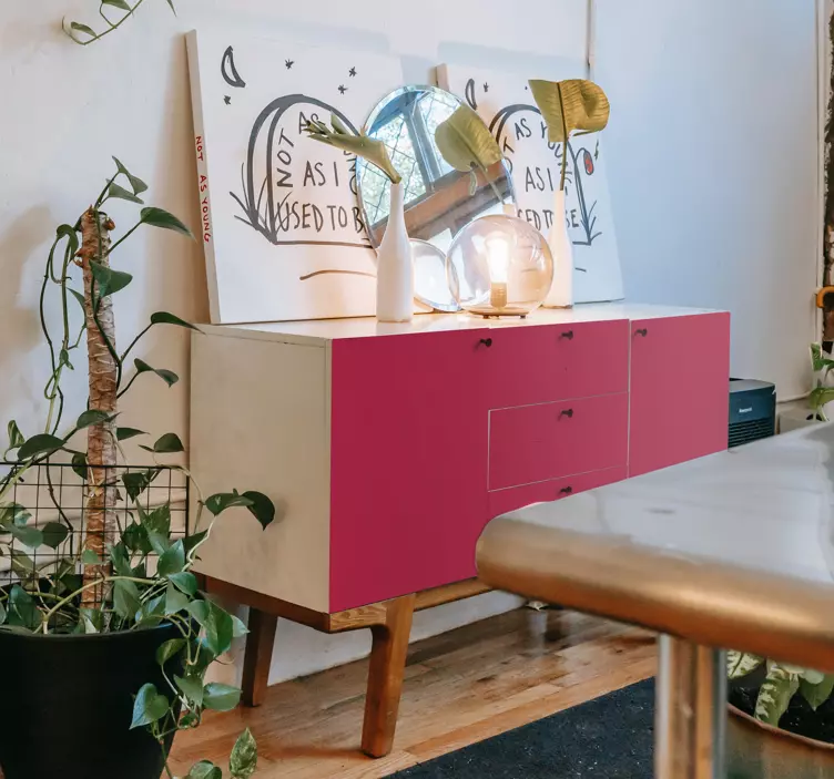 Meubelsticker magenta Meubel decoratie stickers - TenStickers