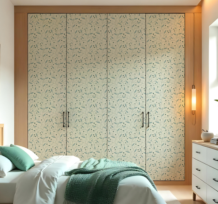 Minimalistische takken kast stickers - TenStickers