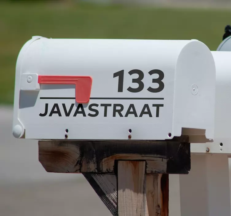 Moderne stijl brievenbus sticker - TenStickers