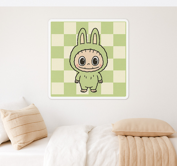 Monsterpop in canvas muursticker kinderkamer - TenStickers