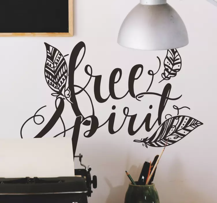 Motivatie Sticker Free Spirit - TenStickers