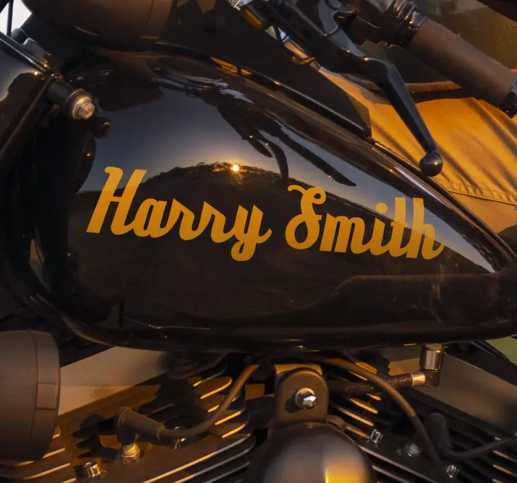 Motorfiets kalligrafisch Stickers laten maken - TenStickers