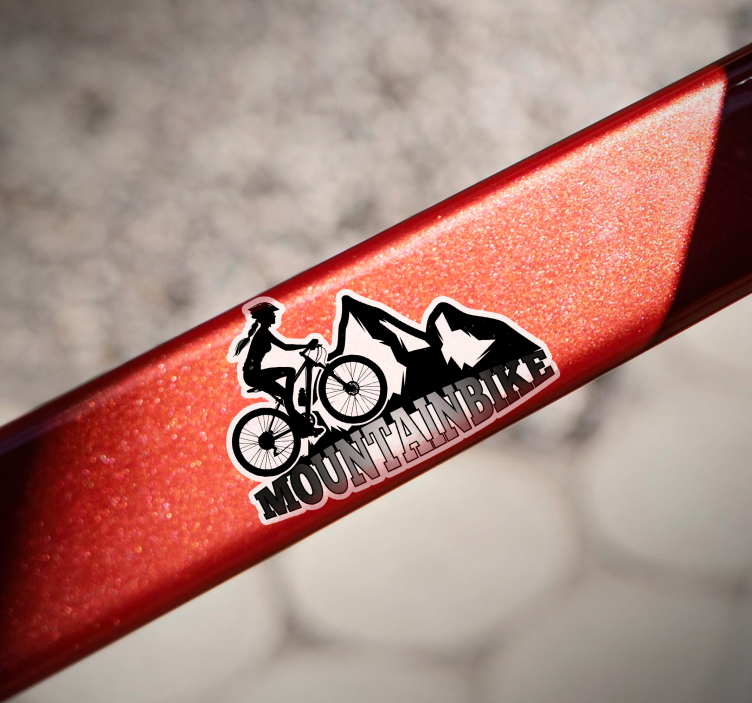 Mountainbike fiets sticker - TenStickers