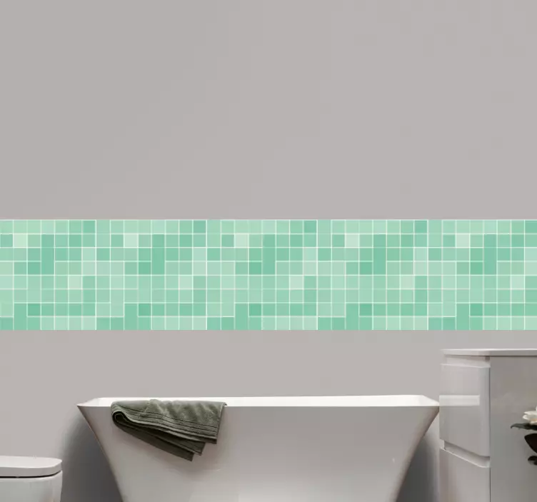 Mozaïekpatroon tegelsticker - TenStickers