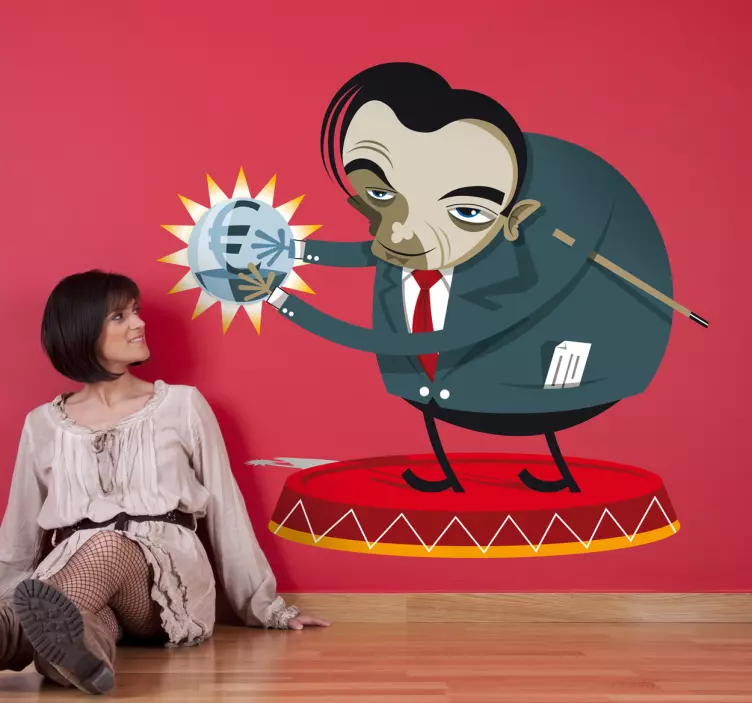 Mr. Bean Muursticker - TenStickers