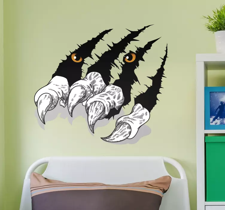 Muursticker Tijger klauwen - TenStickers