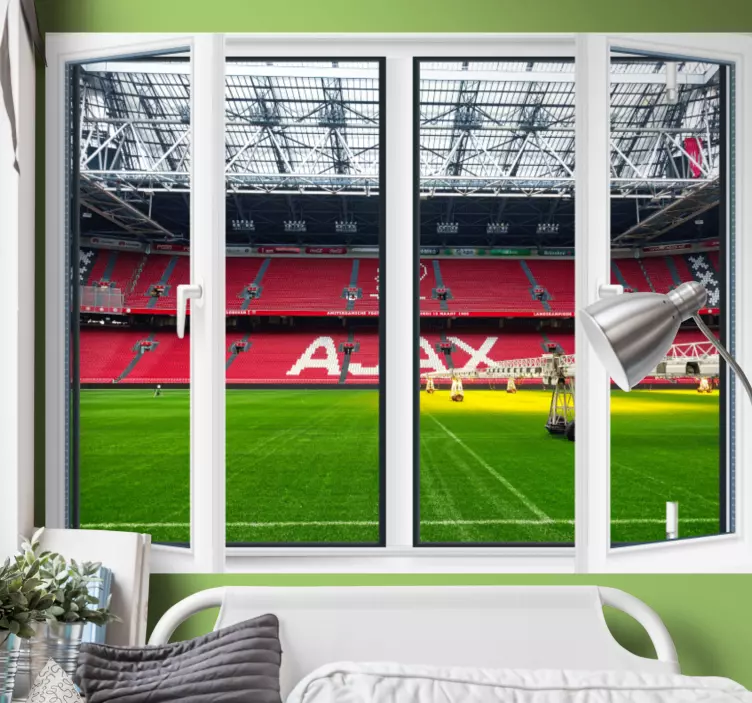 Muursticker 3D Voetbal visuele effecten - TenStickers