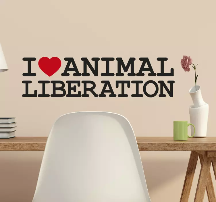 Muursticker animal liberation - TenStickers