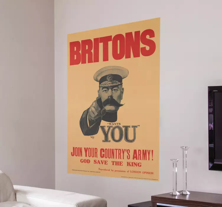 Muursticker Britons wants you - TenStickers