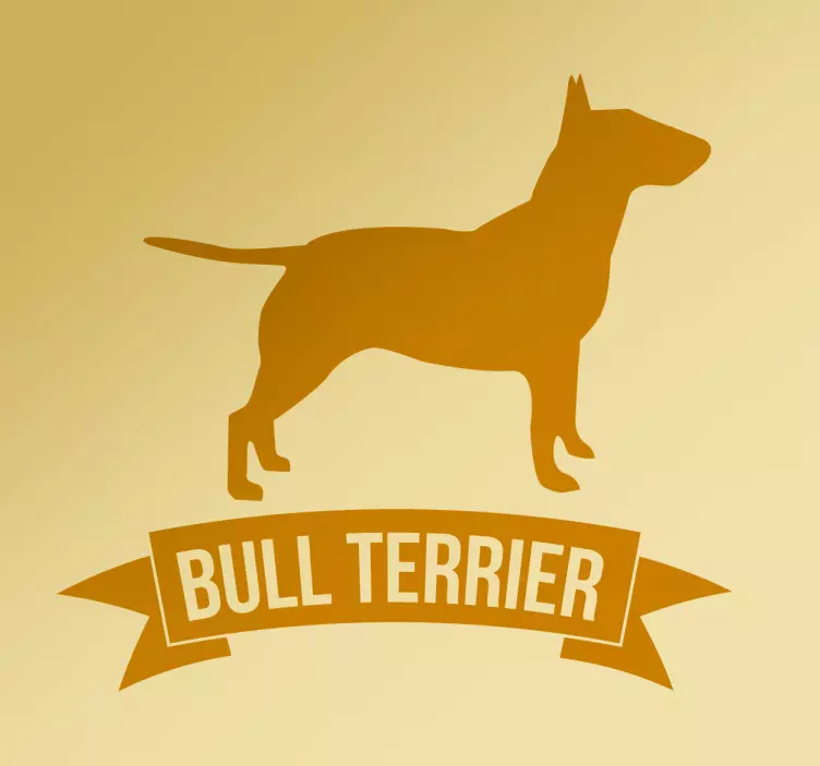 Muursticker Bull Terrier - TenStickers
