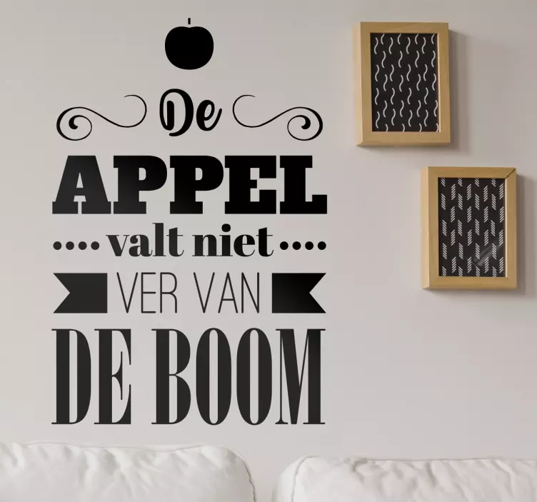 Muursticker de appel en de boom - TenStickers