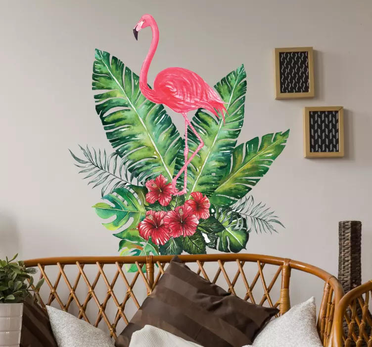 Muursticker Flamingo - TenStickers