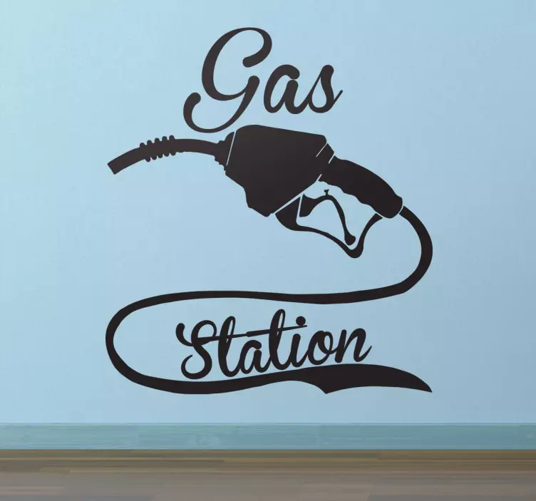 Muursticker Gas Station - TenStickers