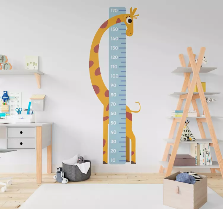 Muursticker giraffe groiemeter - TenStickers